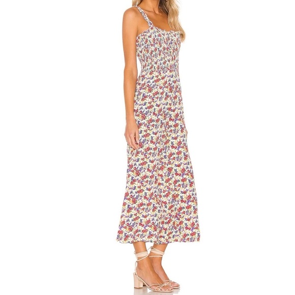 Faithfull The Brand Bernard Smocked Floral Jumpsuit - Picture 2 of 3